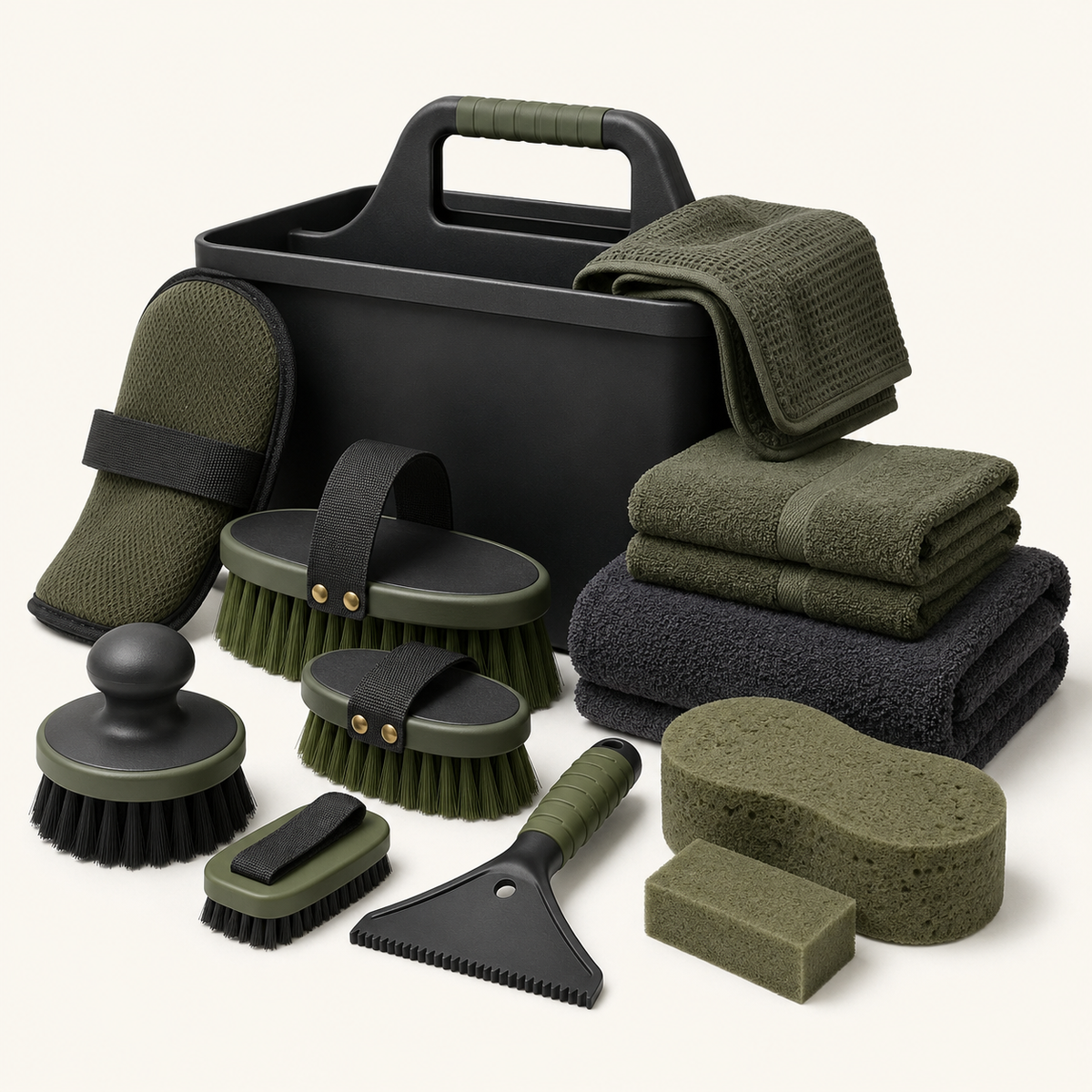 Brushes, Sweat Scrapers, Sponges & Towels